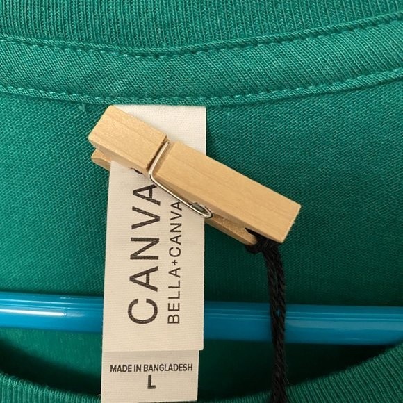Canvas Bella-Canvas, Men's T-shirt, Size L, Green with Evolved on the front - Picture 3 of 6